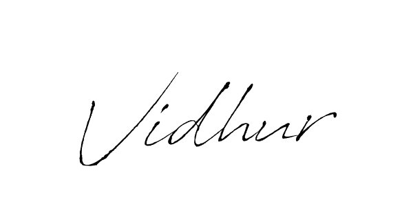 Also we have Vidhur name is the best signature style. Create professional handwritten signature collection using Antro_Vectra autograph style. Vidhur signature style 6 images and pictures png