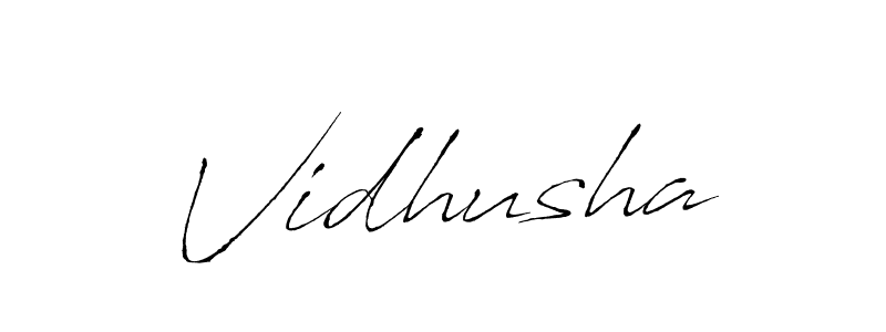 How to make Vidhusha signature? Antro_Vectra is a professional autograph style. Create handwritten signature for Vidhusha name. Vidhusha signature style 6 images and pictures png
