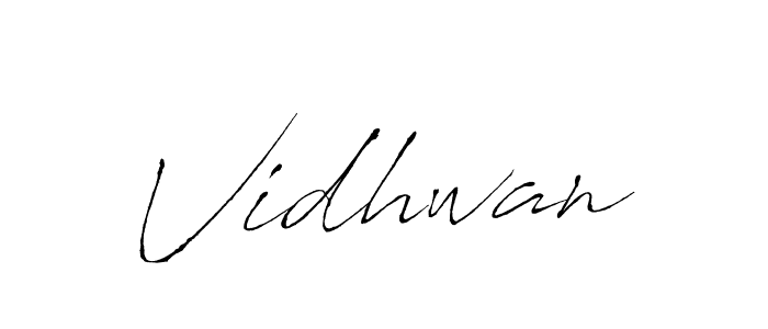 You should practise on your own different ways (Antro_Vectra) to write your name (Vidhwan) in signature. don't let someone else do it for you. Vidhwan signature style 6 images and pictures png