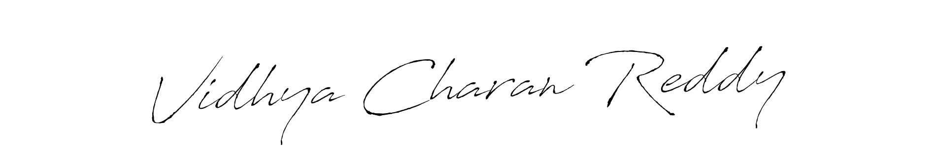 The best way (Antro_Vectra) to make a short signature is to pick only two or three words in your name. The name Vidhya Charan Reddy include a total of six letters. For converting this name. Vidhya Charan Reddy signature style 6 images and pictures png