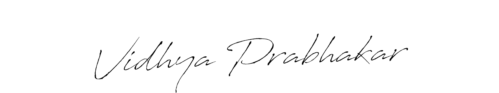 It looks lik you need a new signature style for name Vidhya Prabhakar. Design unique handwritten (Antro_Vectra) signature with our free signature maker in just a few clicks. Vidhya Prabhakar signature style 6 images and pictures png
