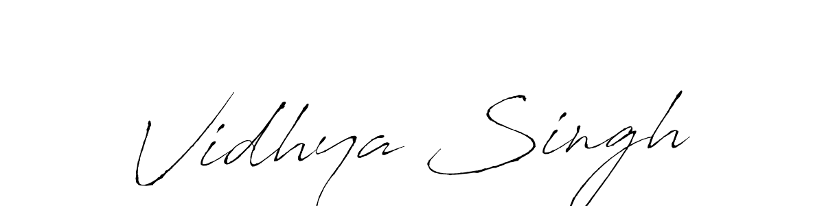 You should practise on your own different ways (Antro_Vectra) to write your name (Vidhya Singh) in signature. don't let someone else do it for you. Vidhya Singh signature style 6 images and pictures png