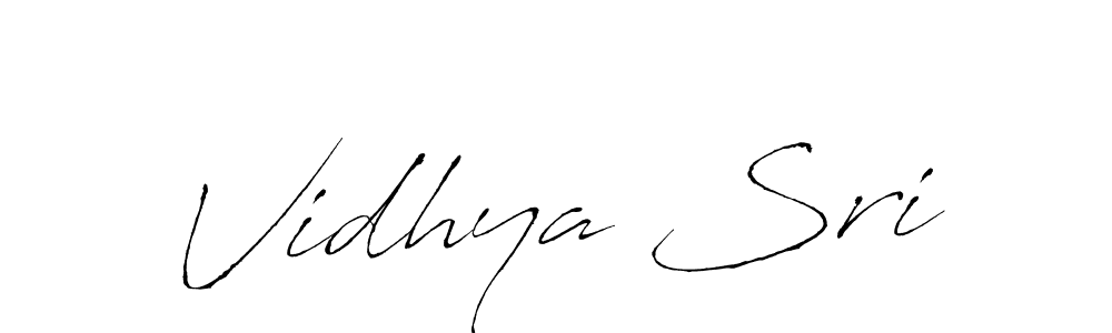 Vidhya Sri stylish signature style. Best Handwritten Sign (Antro_Vectra) for my name. Handwritten Signature Collection Ideas for my name Vidhya Sri. Vidhya Sri signature style 6 images and pictures png