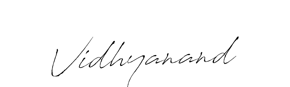 Also we have Vidhyanand name is the best signature style. Create professional handwritten signature collection using Antro_Vectra autograph style. Vidhyanand signature style 6 images and pictures png