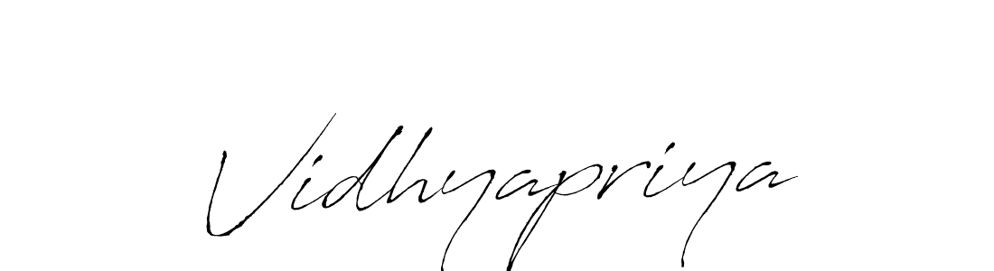 Antro_Vectra is a professional signature style that is perfect for those who want to add a touch of class to their signature. It is also a great choice for those who want to make their signature more unique. Get Vidhyapriya name to fancy signature for free. Vidhyapriya signature style 6 images and pictures png