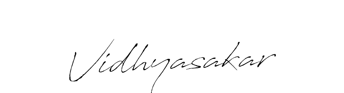 Design your own signature with our free online signature maker. With this signature software, you can create a handwritten (Antro_Vectra) signature for name Vidhyasakar. Vidhyasakar signature style 6 images and pictures png