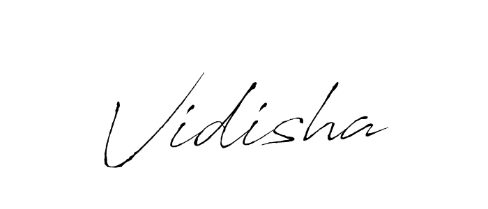 Vidisha stylish signature style. Best Handwritten Sign (Antro_Vectra) for my name. Handwritten Signature Collection Ideas for my name Vidisha. Vidisha signature style 6 images and pictures png