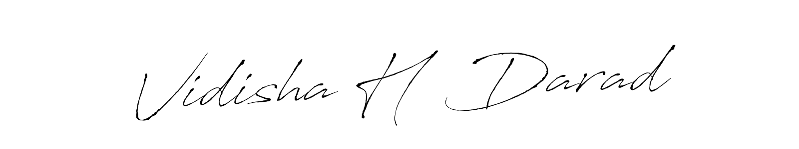 Use a signature maker to create a handwritten signature online. With this signature software, you can design (Antro_Vectra) your own signature for name Vidisha H  Darad. Vidisha H  Darad signature style 6 images and pictures png