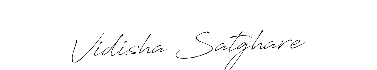 Vidisha Satghare stylish signature style. Best Handwritten Sign (Antro_Vectra) for my name. Handwritten Signature Collection Ideas for my name Vidisha Satghare. Vidisha Satghare signature style 6 images and pictures png