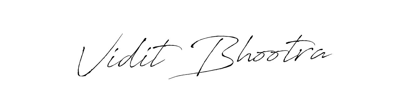 Also You can easily find your signature by using the search form. We will create Vidit Bhootra name handwritten signature images for you free of cost using Antro_Vectra sign style. Vidit Bhootra signature style 6 images and pictures png