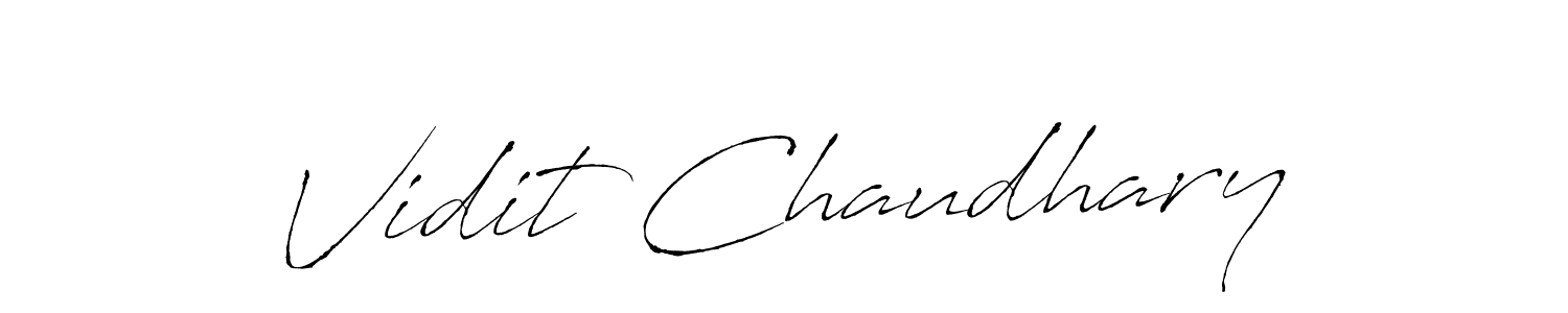 Also we have Vidit Chaudhary name is the best signature style. Create professional handwritten signature collection using Antro_Vectra autograph style. Vidit Chaudhary signature style 6 images and pictures png