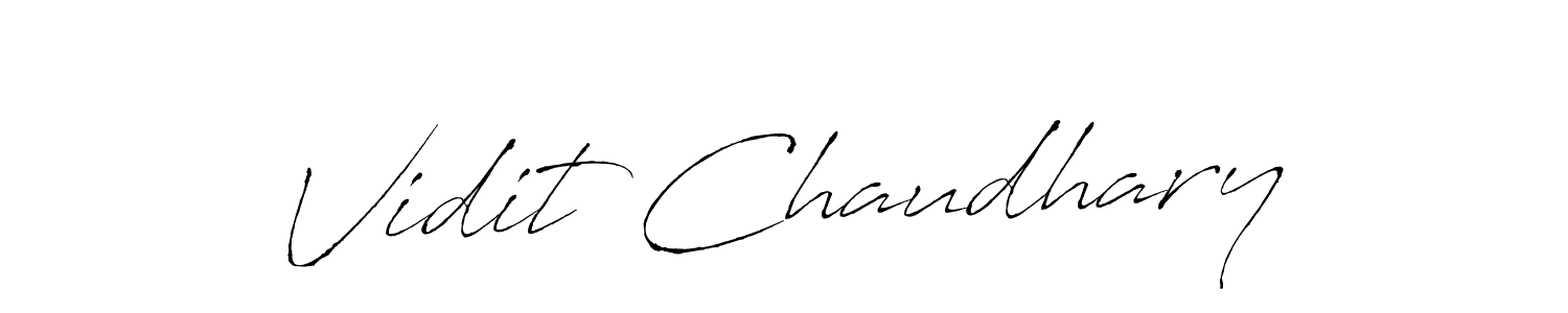 Use a signature maker to create a handwritten signature online. With this signature software, you can design (Antro_Vectra) your own signature for name Vidit Chaudhary. Vidit Chaudhary signature style 6 images and pictures png