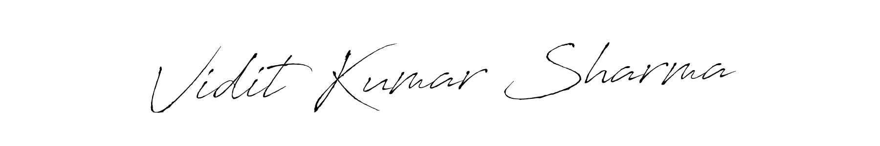 Vidit Kumar Sharma stylish signature style. Best Handwritten Sign (Antro_Vectra) for my name. Handwritten Signature Collection Ideas for my name Vidit Kumar Sharma. Vidit Kumar Sharma signature style 6 images and pictures png
