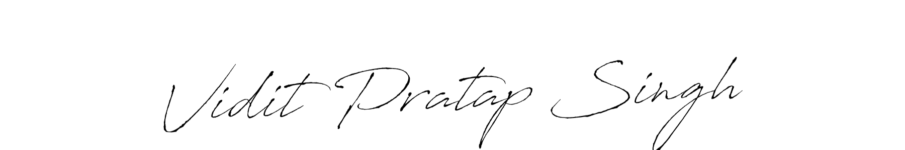 Vidit Pratap Singh stylish signature style. Best Handwritten Sign (Antro_Vectra) for my name. Handwritten Signature Collection Ideas for my name Vidit Pratap Singh. Vidit Pratap Singh signature style 6 images and pictures png