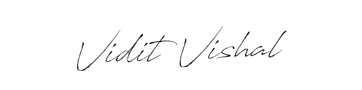 Design your own signature with our free online signature maker. With this signature software, you can create a handwritten (Antro_Vectra) signature for name Vidit Vishal. Vidit Vishal signature style 6 images and pictures png