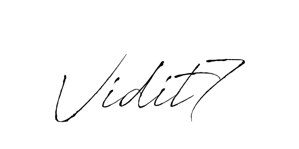 It looks lik you need a new signature style for name Vidit7. Design unique handwritten (Antro_Vectra) signature with our free signature maker in just a few clicks. Vidit7 signature style 6 images and pictures png