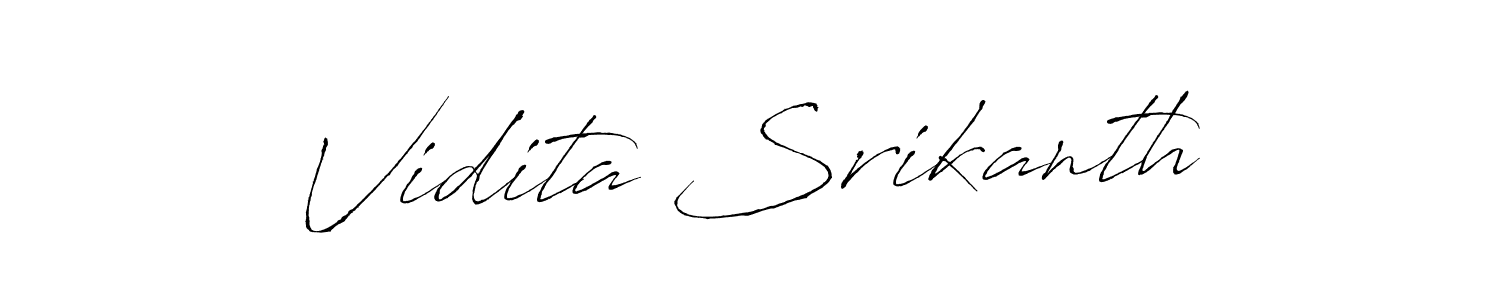 Use a signature maker to create a handwritten signature online. With this signature software, you can design (Antro_Vectra) your own signature for name Vidita Srikanth. Vidita Srikanth signature style 6 images and pictures png