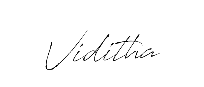 Use a signature maker to create a handwritten signature online. With this signature software, you can design (Antro_Vectra) your own signature for name Viditha. Viditha signature style 6 images and pictures png