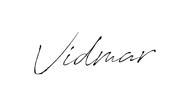 Design your own signature with our free online signature maker. With this signature software, you can create a handwritten (Antro_Vectra) signature for name Vidmar. Vidmar signature style 6 images and pictures png