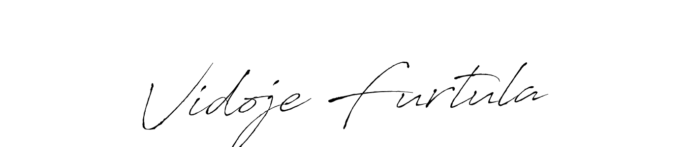 Vidoje Furtula stylish signature style. Best Handwritten Sign (Antro_Vectra) for my name. Handwritten Signature Collection Ideas for my name Vidoje Furtula. Vidoje Furtula signature style 6 images and pictures png