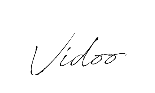 Create a beautiful signature design for name Vidoo. With this signature (Antro_Vectra) fonts, you can make a handwritten signature for free. Vidoo signature style 6 images and pictures png