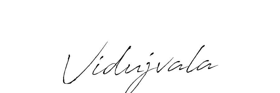 Use a signature maker to create a handwritten signature online. With this signature software, you can design (Antro_Vectra) your own signature for name Vidujvala. Vidujvala signature style 6 images and pictures png