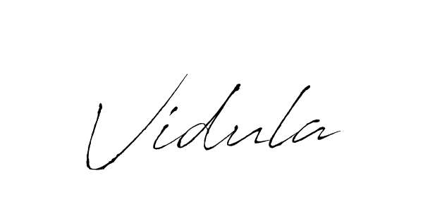 Make a beautiful signature design for name Vidula. Use this online signature maker to create a handwritten signature for free. Vidula signature style 6 images and pictures png