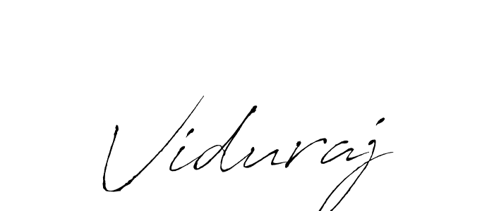 Design your own signature with our free online signature maker. With this signature software, you can create a handwritten (Antro_Vectra) signature for name Viduraj. Viduraj signature style 6 images and pictures png