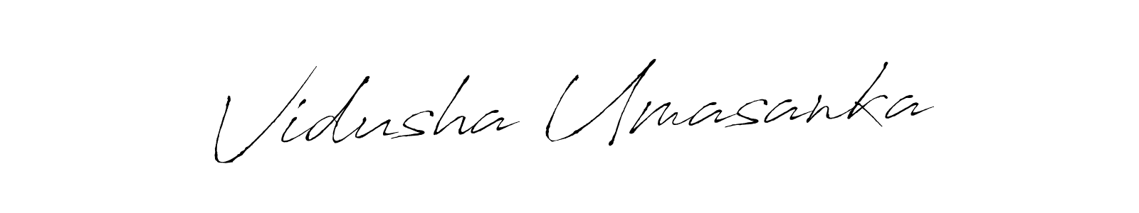 Also You can easily find your signature by using the search form. We will create Vidusha Umasanka name handwritten signature images for you free of cost using Antro_Vectra sign style. Vidusha Umasanka signature style 6 images and pictures png