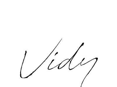 It looks lik you need a new signature style for name Vidy. Design unique handwritten (Antro_Vectra) signature with our free signature maker in just a few clicks. Vidy signature style 6 images and pictures png