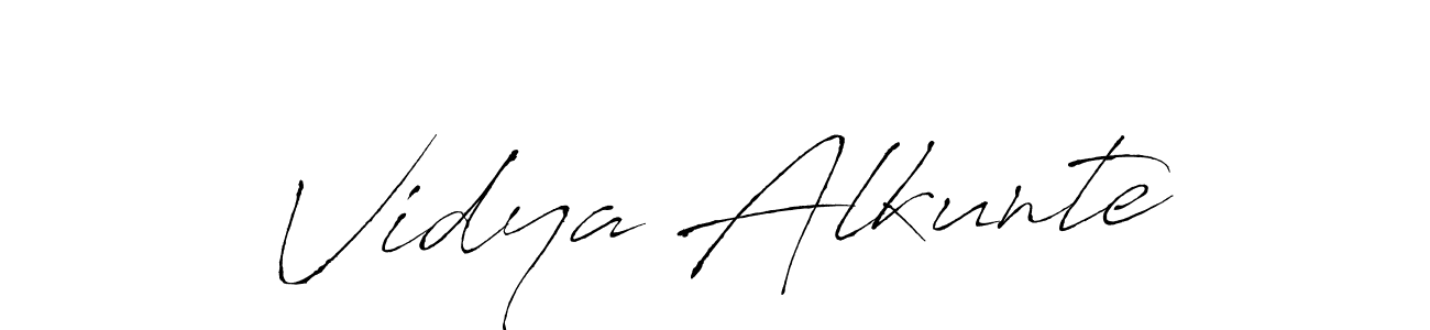 How to Draw Vidya Alkunte signature style? Antro_Vectra is a latest design signature styles for name Vidya Alkunte. Vidya Alkunte signature style 6 images and pictures png