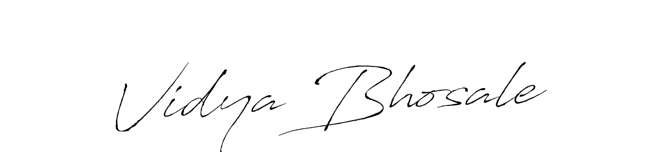 Vidya Bhosale stylish signature style. Best Handwritten Sign (Antro_Vectra) for my name. Handwritten Signature Collection Ideas for my name Vidya Bhosale. Vidya Bhosale signature style 6 images and pictures png