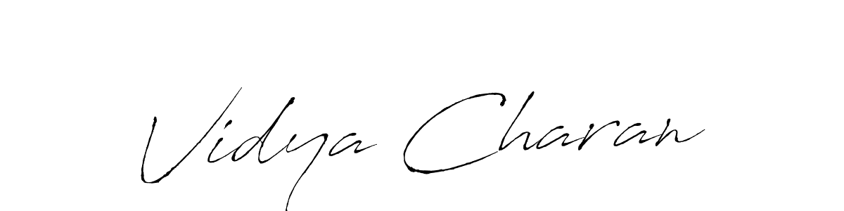 You should practise on your own different ways (Antro_Vectra) to write your name (Vidya Charan) in signature. don't let someone else do it for you. Vidya Charan signature style 6 images and pictures png