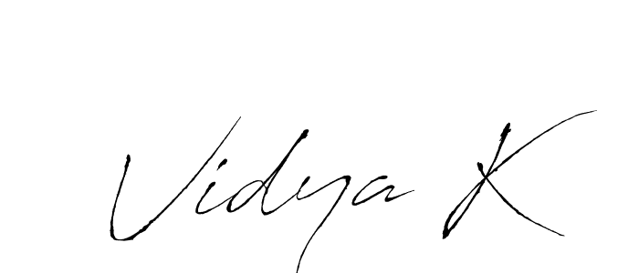How to Draw Vidya K signature style? Antro_Vectra is a latest design signature styles for name Vidya K. Vidya K signature style 6 images and pictures png