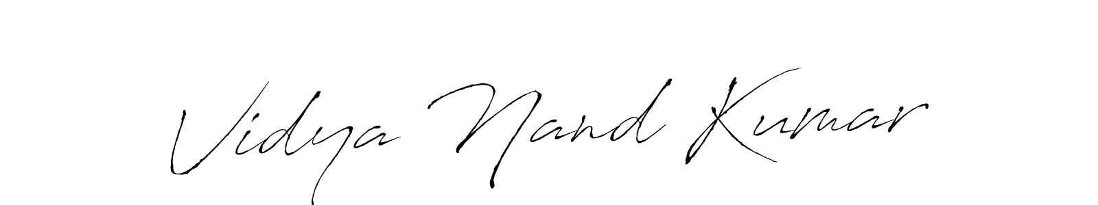 Use a signature maker to create a handwritten signature online. With this signature software, you can design (Antro_Vectra) your own signature for name Vidya Nand Kumar. Vidya Nand Kumar signature style 6 images and pictures png