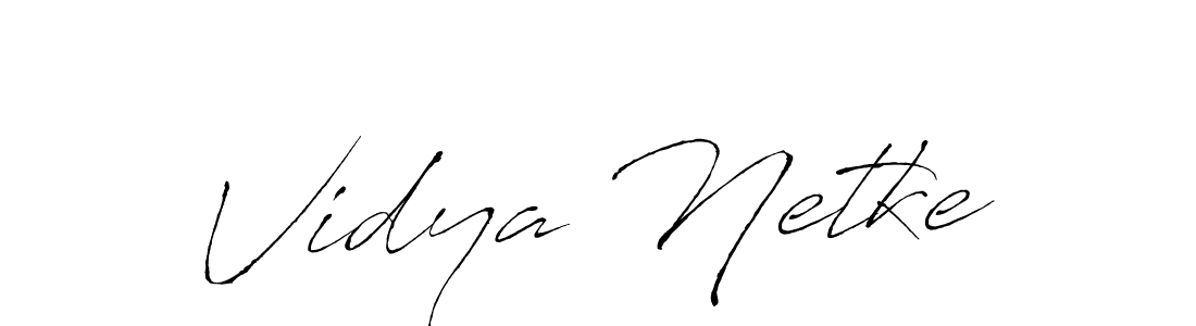 Use a signature maker to create a handwritten signature online. With this signature software, you can design (Antro_Vectra) your own signature for name Vidya Netke. Vidya Netke signature style 6 images and pictures png