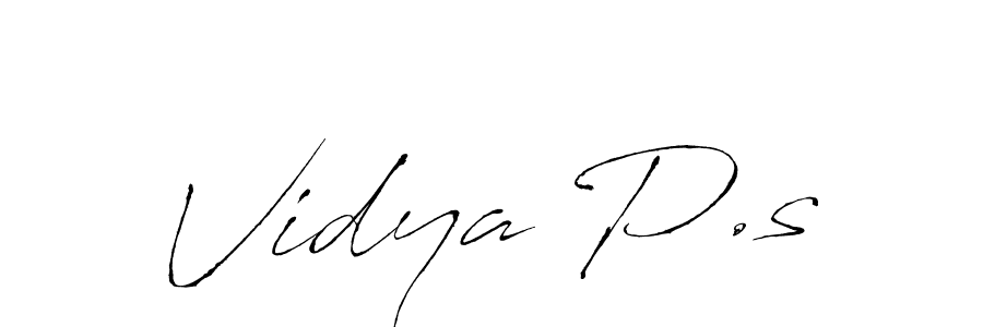 You should practise on your own different ways (Antro_Vectra) to write your name (Vidya P.s) in signature. don't let someone else do it for you. Vidya P.s signature style 6 images and pictures png