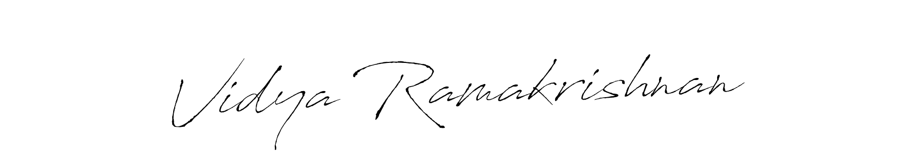 How to make Vidya Ramakrishnan signature? Antro_Vectra is a professional autograph style. Create handwritten signature for Vidya Ramakrishnan name. Vidya Ramakrishnan signature style 6 images and pictures png