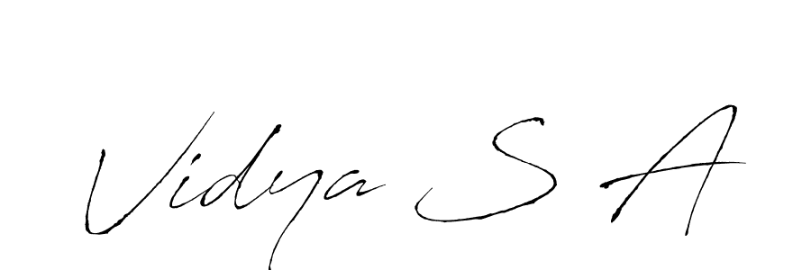 Similarly Antro_Vectra is the best handwritten signature design. Signature creator online .You can use it as an online autograph creator for name Vidya S A. Vidya S A signature style 6 images and pictures png