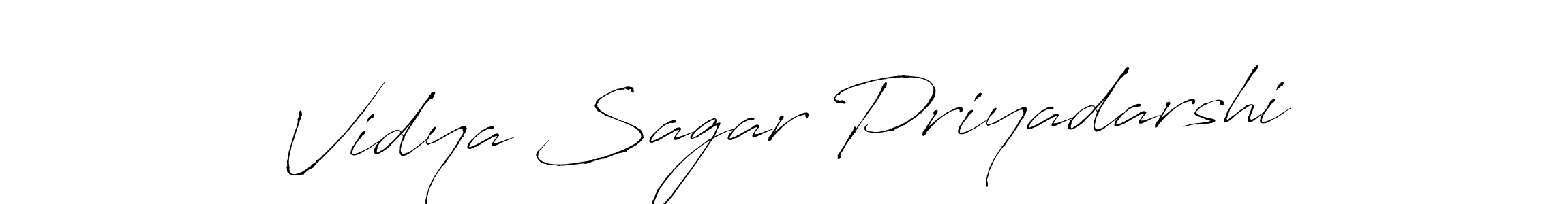 Design your own signature with our free online signature maker. With this signature software, you can create a handwritten (Antro_Vectra) signature for name Vidya Sagar Priyadarshi. Vidya Sagar Priyadarshi signature style 6 images and pictures png
