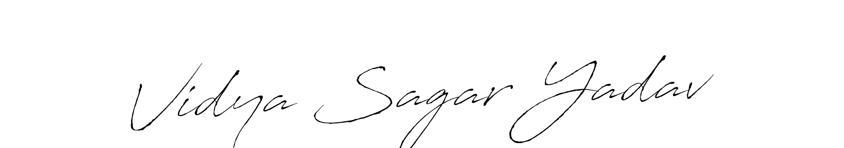 Vidya Sagar Yadav stylish signature style. Best Handwritten Sign (Antro_Vectra) for my name. Handwritten Signature Collection Ideas for my name Vidya Sagar Yadav. Vidya Sagar Yadav signature style 6 images and pictures png