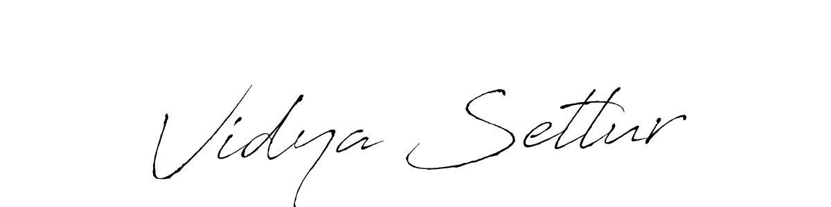 Make a beautiful signature design for name Vidya Setlur. With this signature (Antro_Vectra) style, you can create a handwritten signature for free. Vidya Setlur signature style 6 images and pictures png