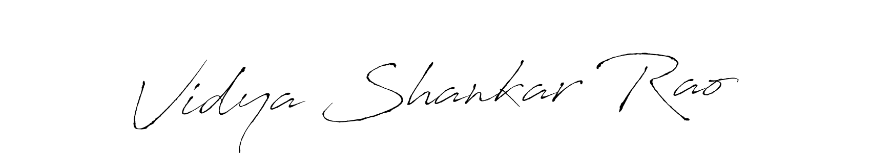 How to make Vidya Shankar Rao name signature. Use Antro_Vectra style for creating short signs online. This is the latest handwritten sign. Vidya Shankar Rao signature style 6 images and pictures png