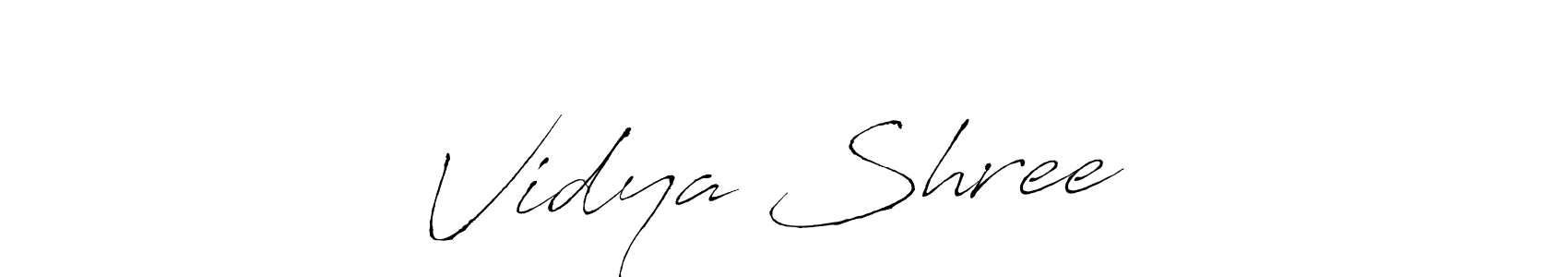 The best way (Antro_Vectra) to make a short signature is to pick only two or three words in your name. The name Vidya Shree❤️ include a total of six letters. For converting this name. Vidya Shree❤️ signature style 6 images and pictures png