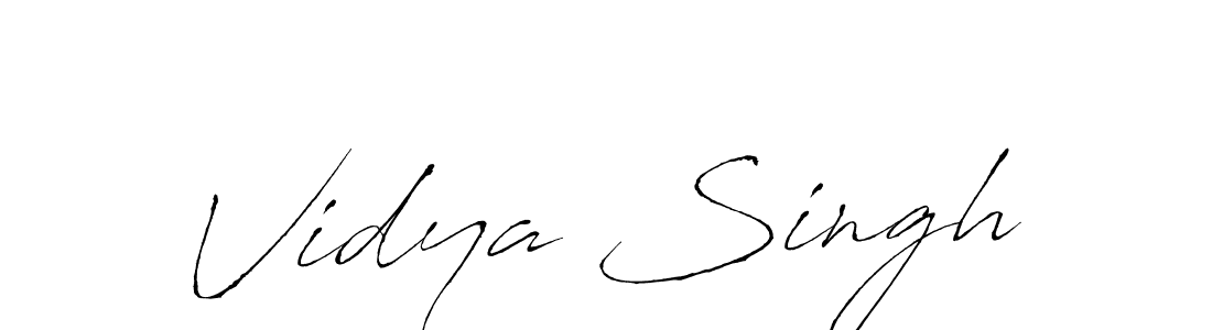 You should practise on your own different ways (Antro_Vectra) to write your name (Vidya Singh) in signature. don't let someone else do it for you. Vidya Singh signature style 6 images and pictures png