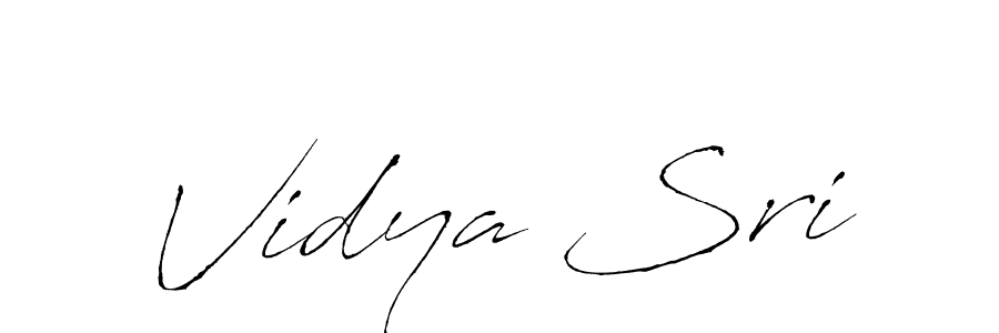 You should practise on your own different ways (Antro_Vectra) to write your name (Vidya Sri) in signature. don't let someone else do it for you. Vidya Sri signature style 6 images and pictures png