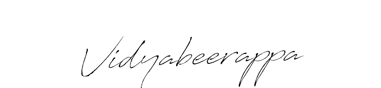 Design your own signature with our free online signature maker. With this signature software, you can create a handwritten (Antro_Vectra) signature for name Vidyabeerappa. Vidyabeerappa signature style 6 images and pictures png