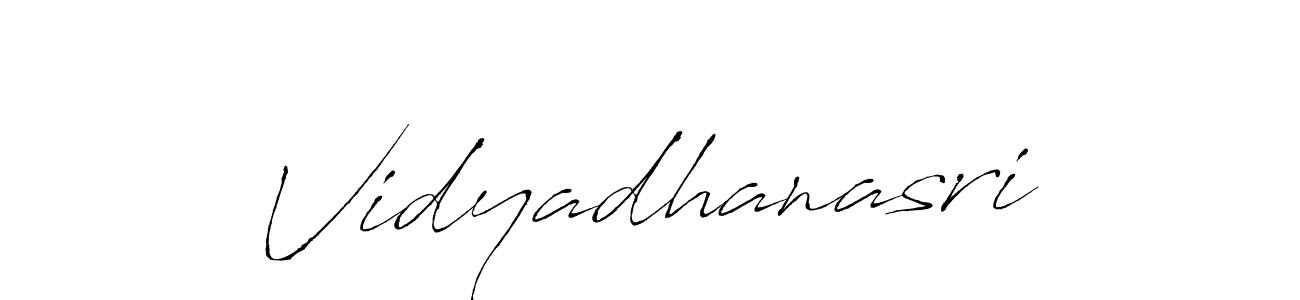 How to make Vidyadhanasri signature? Antro_Vectra is a professional autograph style. Create handwritten signature for Vidyadhanasri name. Vidyadhanasri signature style 6 images and pictures png