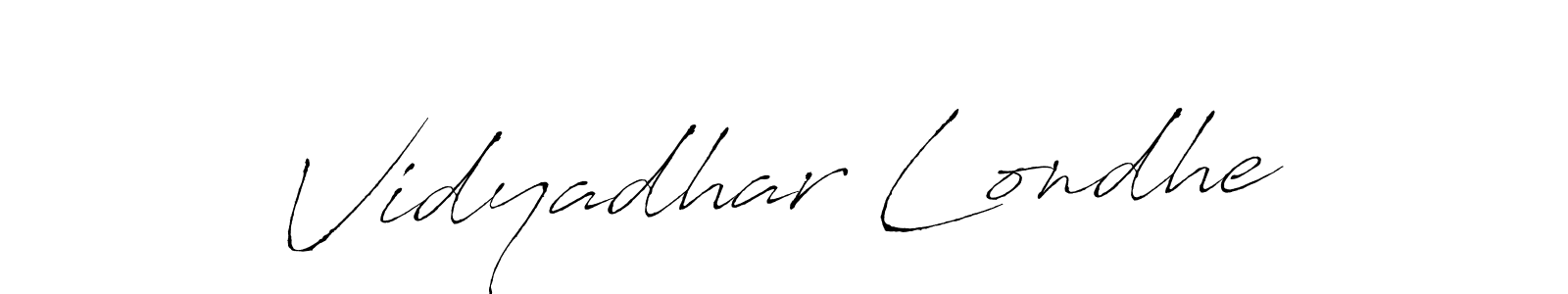 Design your own signature with our free online signature maker. With this signature software, you can create a handwritten (Antro_Vectra) signature for name Vidyadhar Londhe. Vidyadhar Londhe signature style 6 images and pictures png