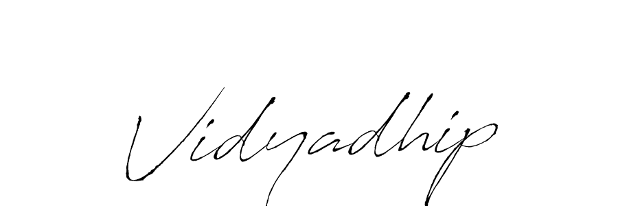 How to make Vidyadhip name signature. Use Antro_Vectra style for creating short signs online. This is the latest handwritten sign. Vidyadhip signature style 6 images and pictures png